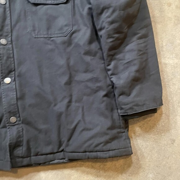 Dickies Black Workwear Canvas Button Zip Up Jacket Men's 2XL - Picture 4 of 7